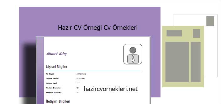 Boş Cv Örnekleri - Hazır Cv Örnekleri - Boş Cv Örneği İndir
